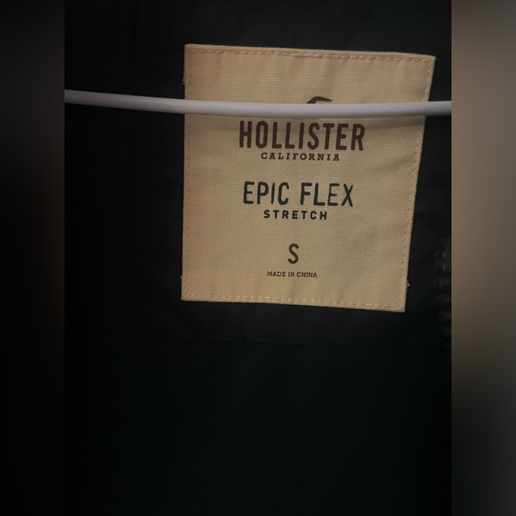 (3/$10) Hollister Men’s Bomber Epic Flex Stretch Navy Logo Jacket - Size S - Picture 4 of 8